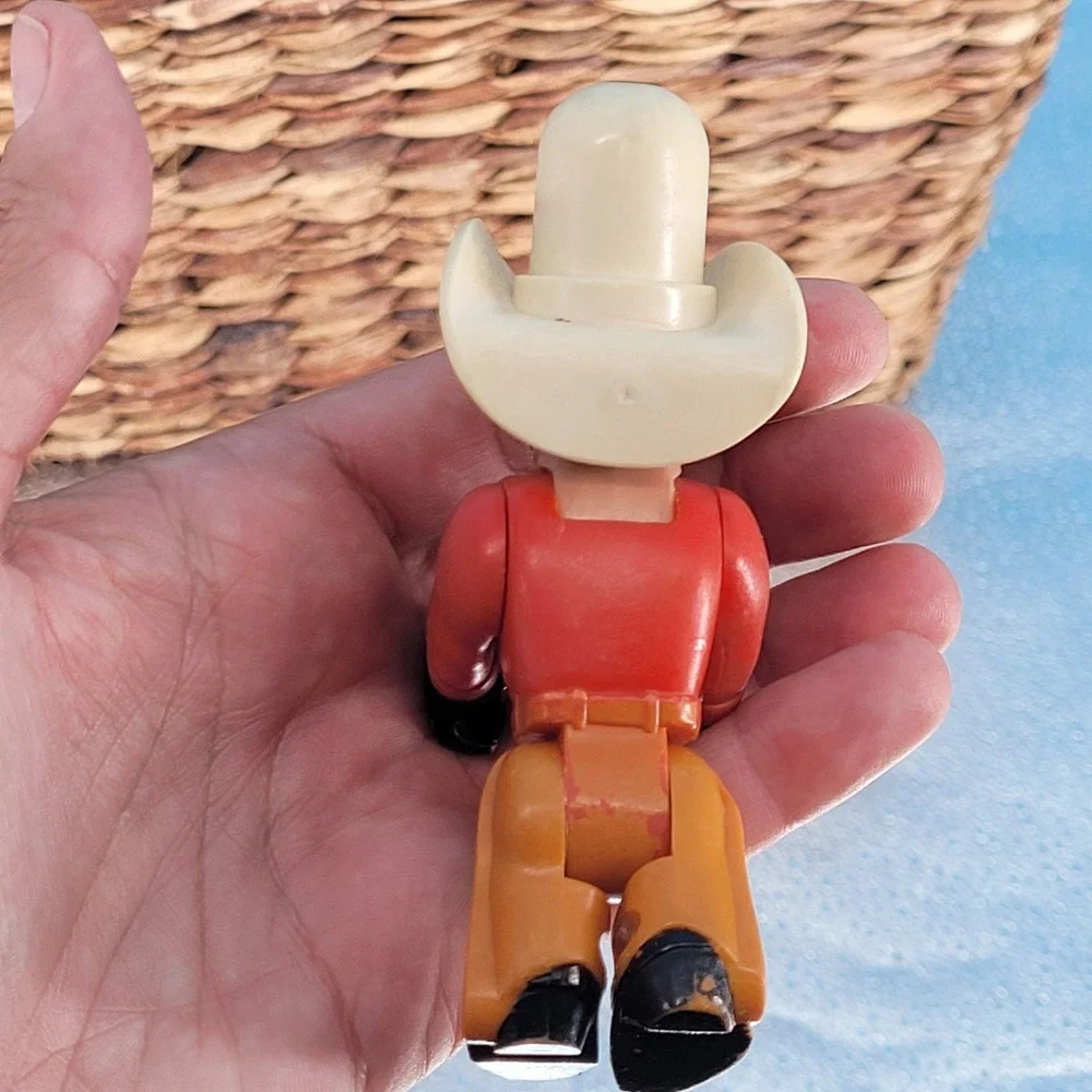Vintage 1979 Fisher Price Husky Helpers Rodeo Rig #330 Truck Cowboy Horse set